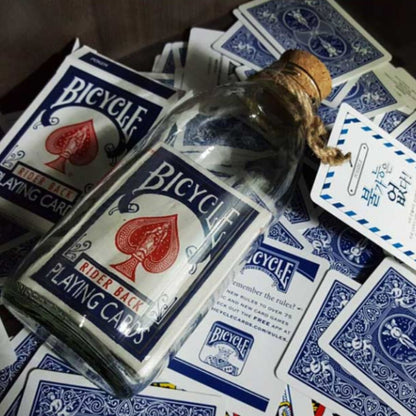 Card in Bottle – Blue Bicycle Playing Cards Magic Trick