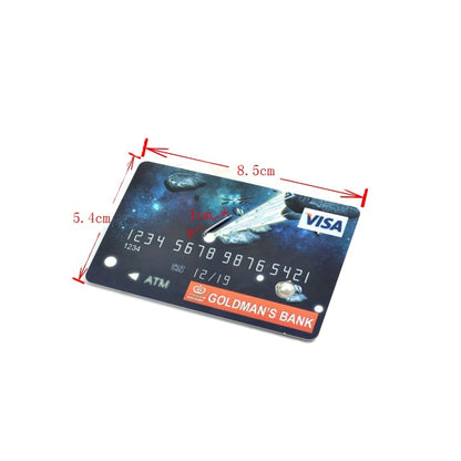 Floating Cigarette On Credit Card