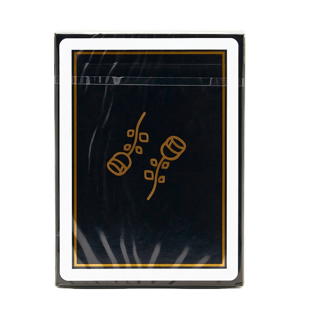 Gold Foil Black Roses Casino Playing Cards