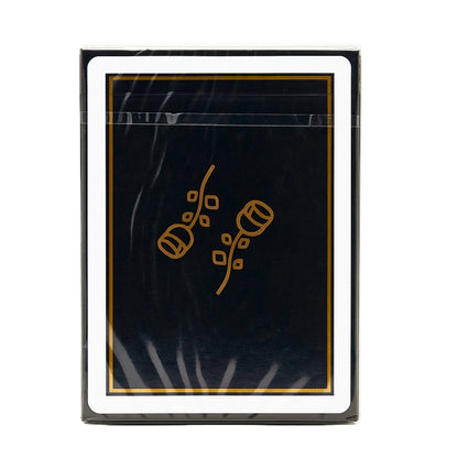 Gold Foil Black Roses Casino Playing Cards