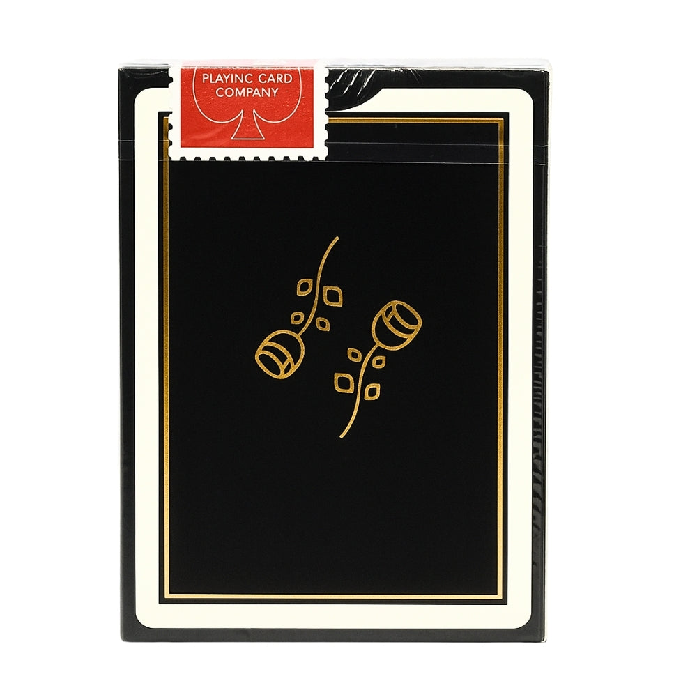 Gold Foil Black Roses Casino Playing Cards
