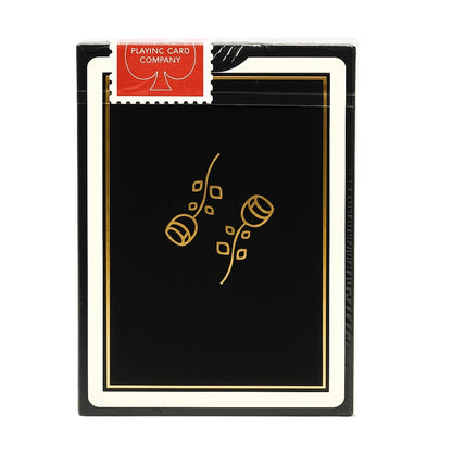 Gold Foil Black Roses Casino Playing Cards