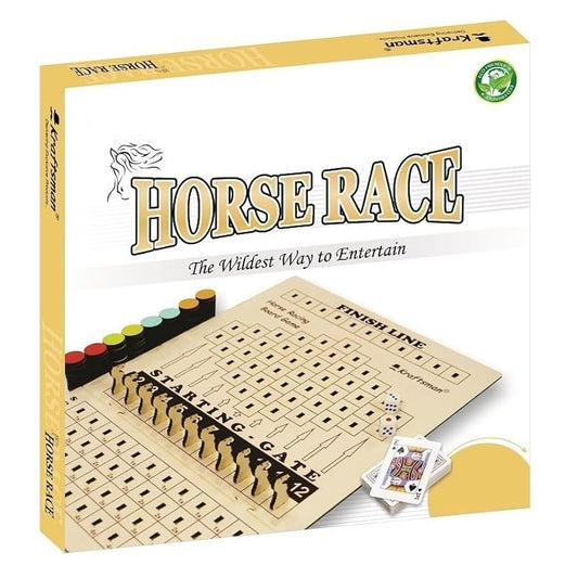 Horse Race Board Game | 2 Players Wooden Horseracing Game