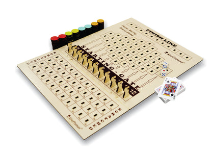 Horse Race Board Game | 2 Players Wooden Horseracing Game