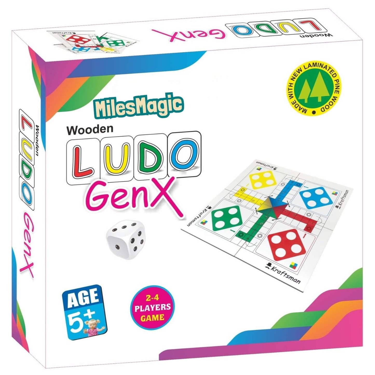 Wooden Ludo GenX Board Game