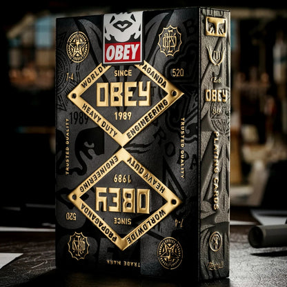Obey Gold Edition Playing Cards