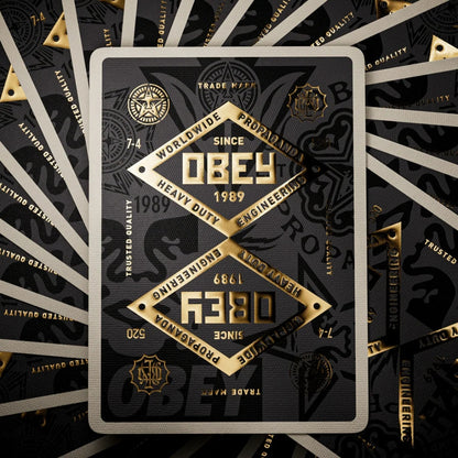 Obey Gold Edition Playing Cards