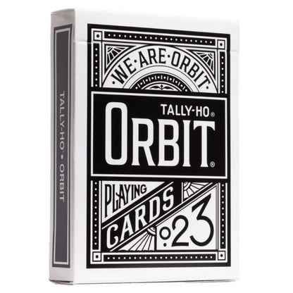 Orbit Tally Ho Circle Back Playing Cards - Black