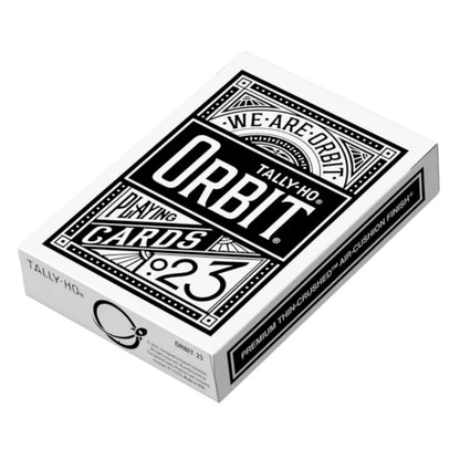Orbit Tally Ho Circle Back Playing Cards - Black