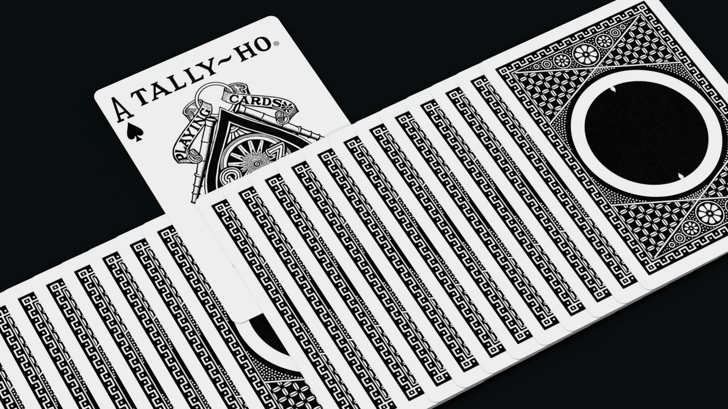 Orbit Tally Ho Circle Back Playing Cards - Black