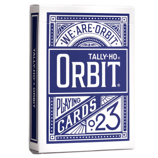 Orbit Tally Ho Circle Back Playing Cards - Blue