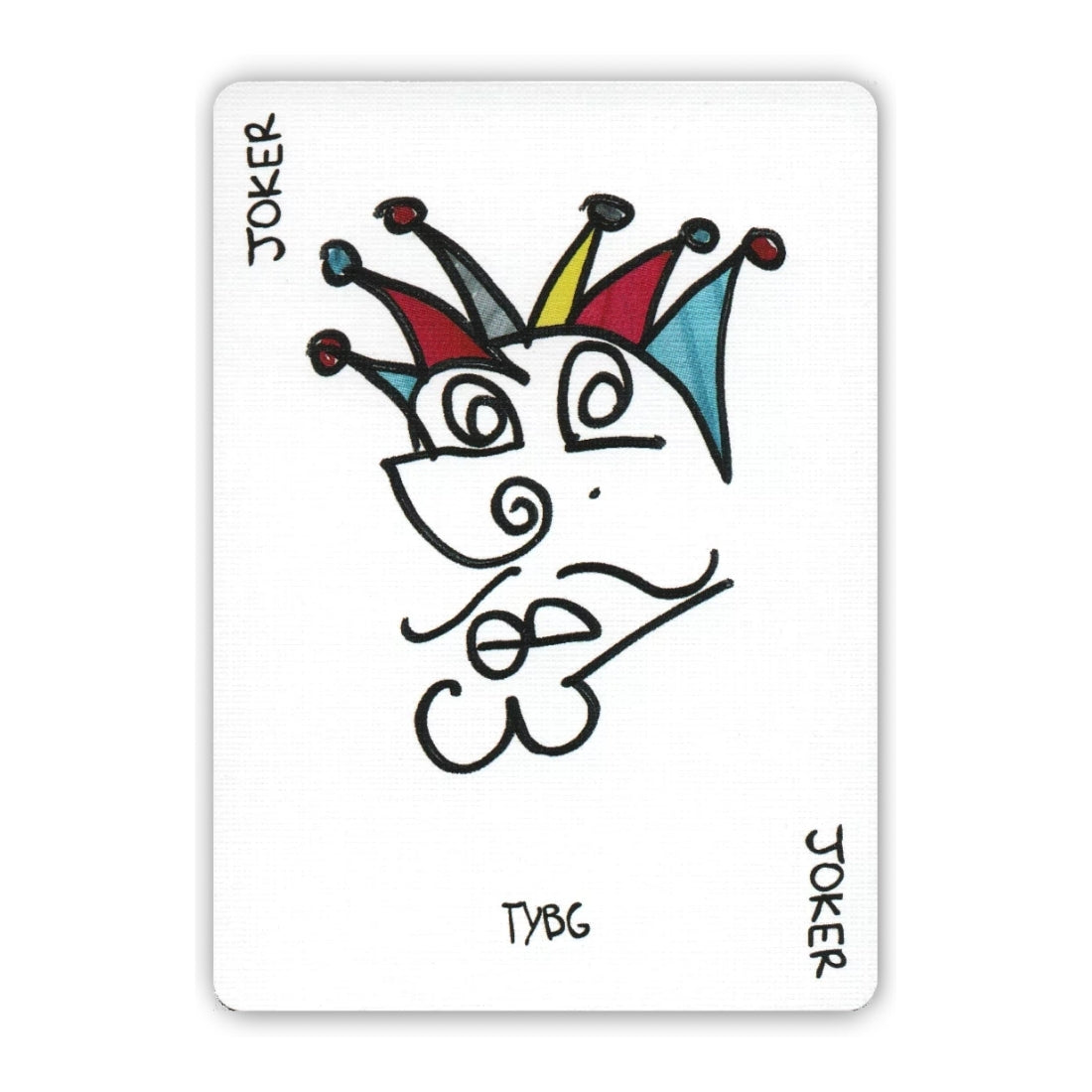 Red Stripe Playing Cards Hand Drawn Edition Deck