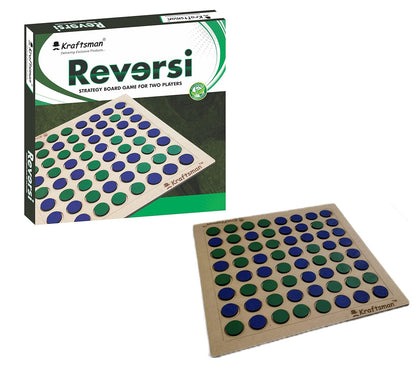 Wooden Reversi Board Game | Flip The Coin | 2 Players Game
