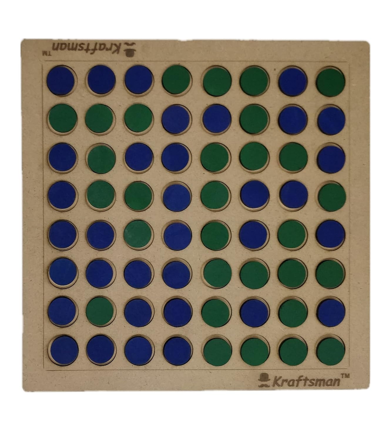 Wooden Reversi Board Game | Flip The Coin | 2 Players Game