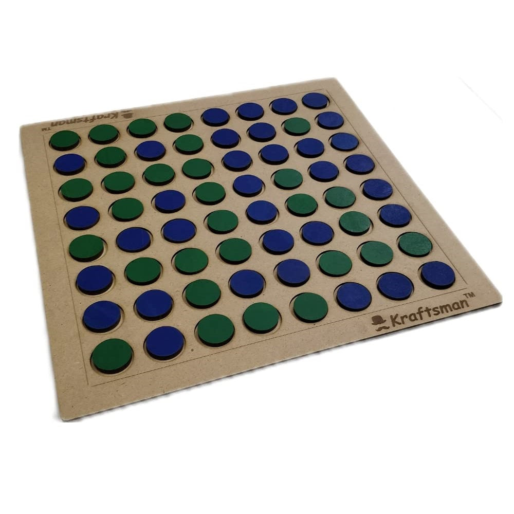 Wooden Reversi Board Game | Flip The Coin | 2 Players Game