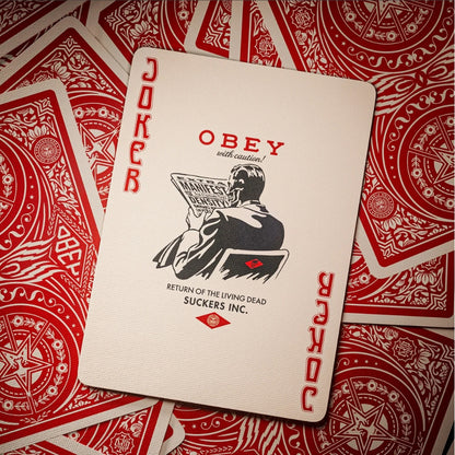 Obey Red Edition Playing Cards