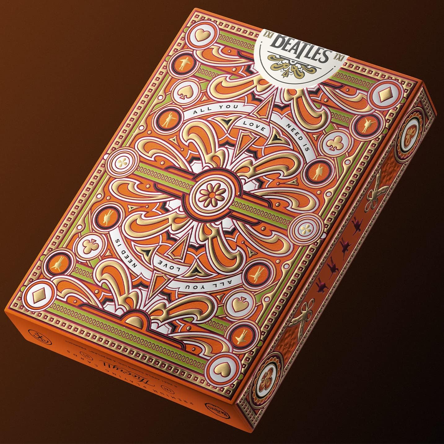 The Beatles Playing Cards - Orange Edition