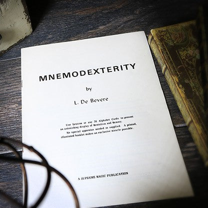 Mnemodexterity by L. De Bevere - Book