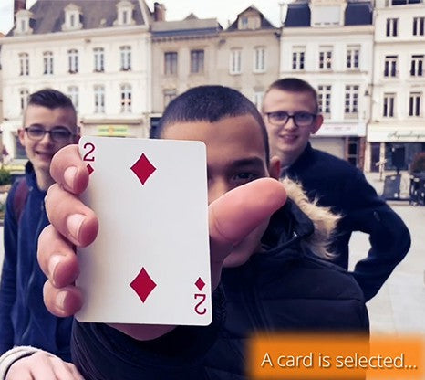 Split-Card (BLUE) by Mickael Chatelain