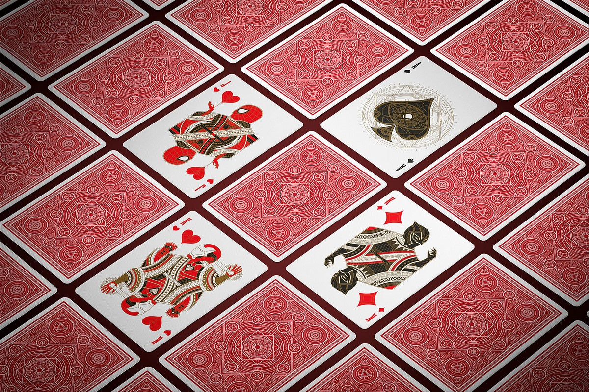 Avengers: Infinity Saga Playing Cards - Red