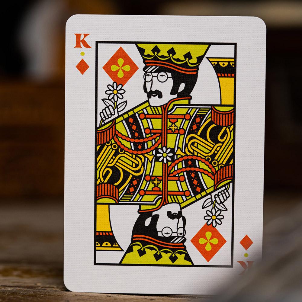 The Beatles Playing Cards - Orange Edition