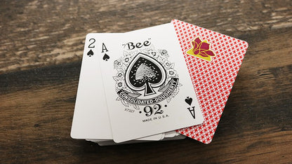 Bee Lotus Casino Grade Deck - Red