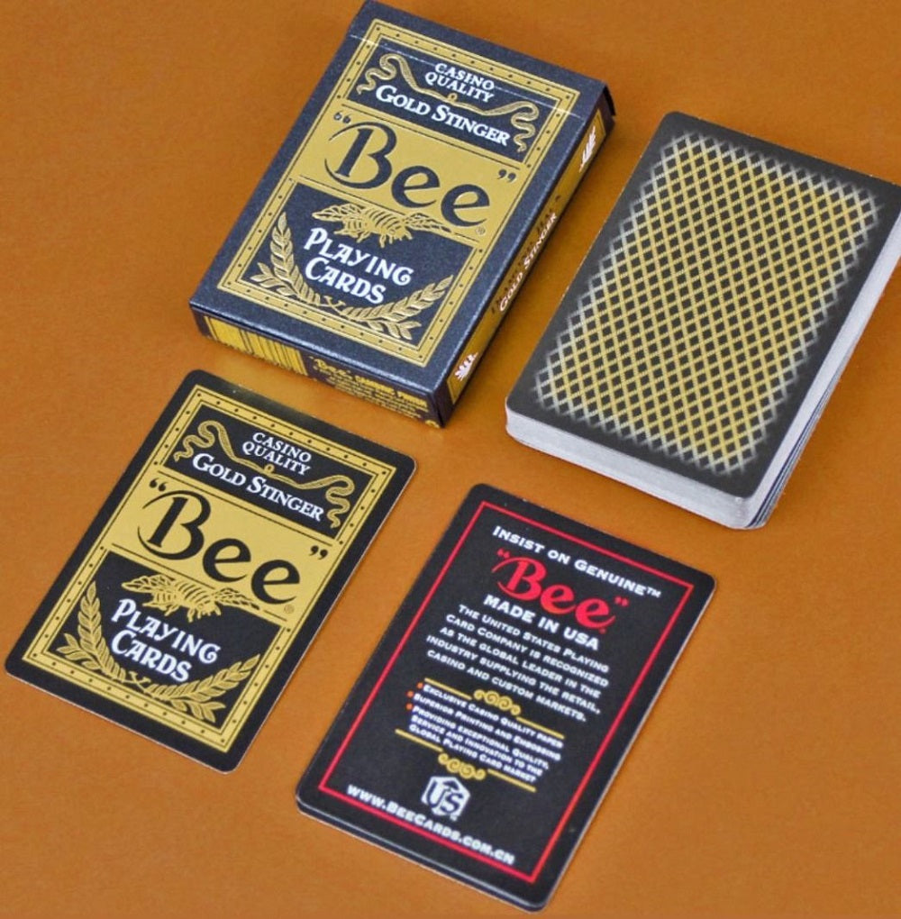 Bee Gold Stinger Playing Cards