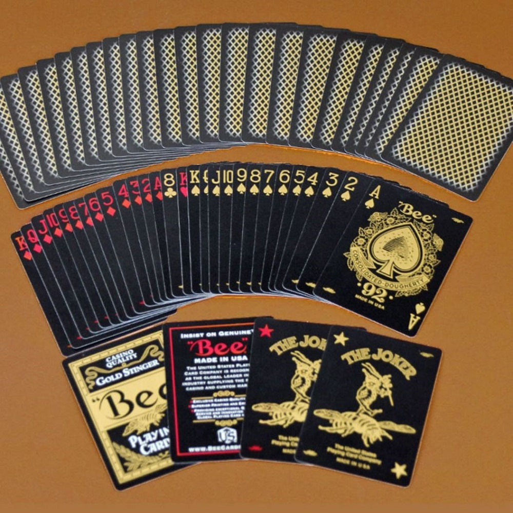 Bee Gold Stinger Playing Cards