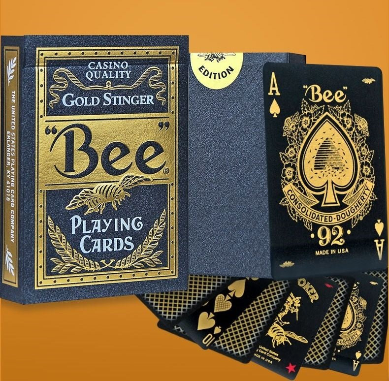 Bee Gold Stinger Playing Cards