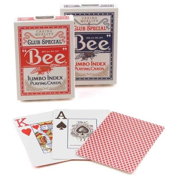 Brick of 12 Bee Jumbo Index 6 Red & 6 Blue Decks