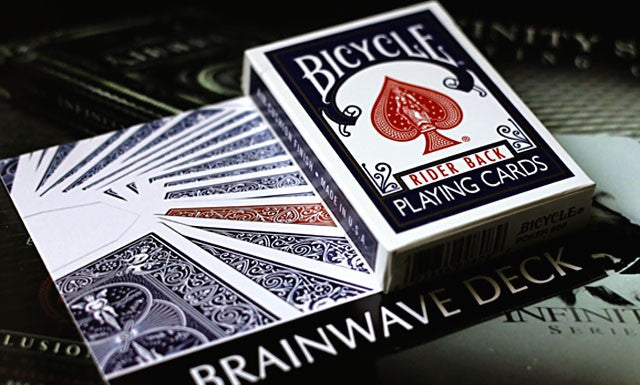 Bicycle Brainwave BLUE Trick Deck