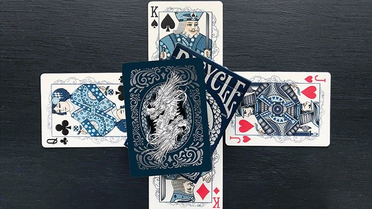 Bicycle Dragon Playing Cards - Blue