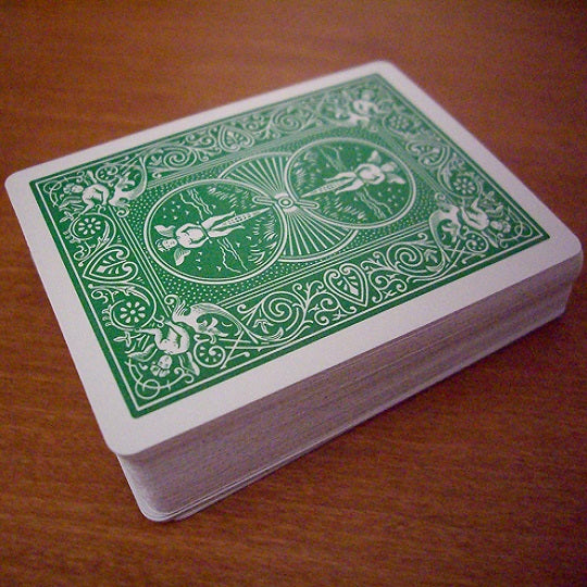 Bicycle Rider Back (GREEN) Deck