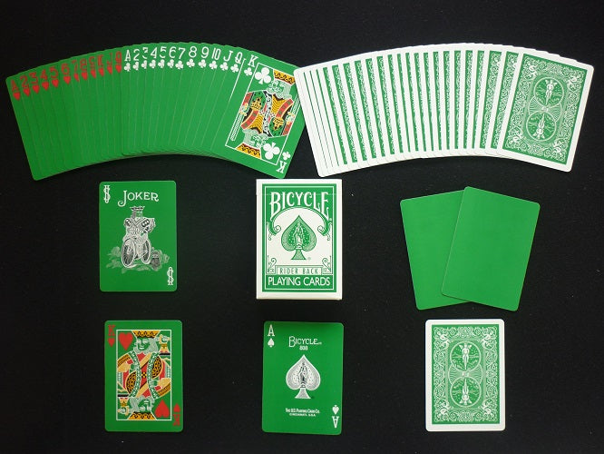Bicycle Rider Back (GREEN) Deck