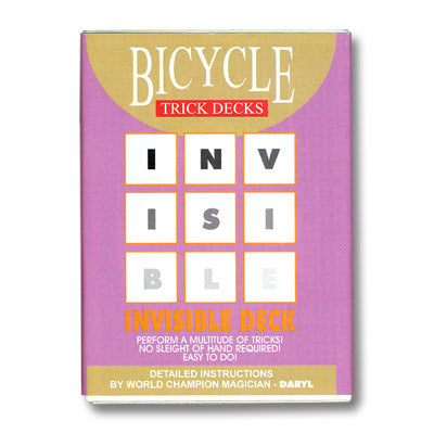 Bicycle Invisible BLACK Trick Deck
