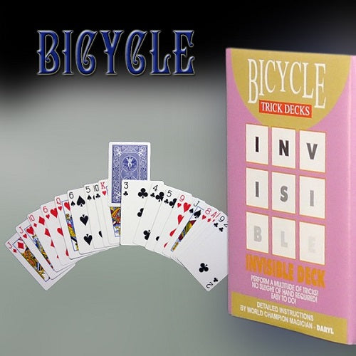 Bicycle Invisible BLUE Trick Deck