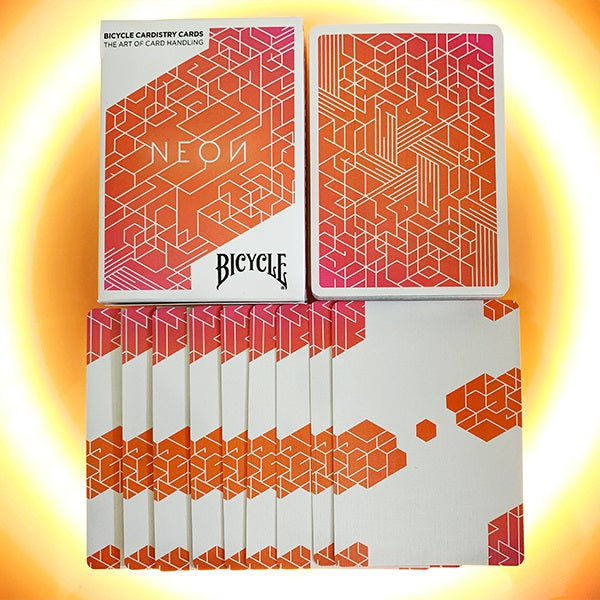Bicycle Orange Bump Neon Cardistry Playing Cards
