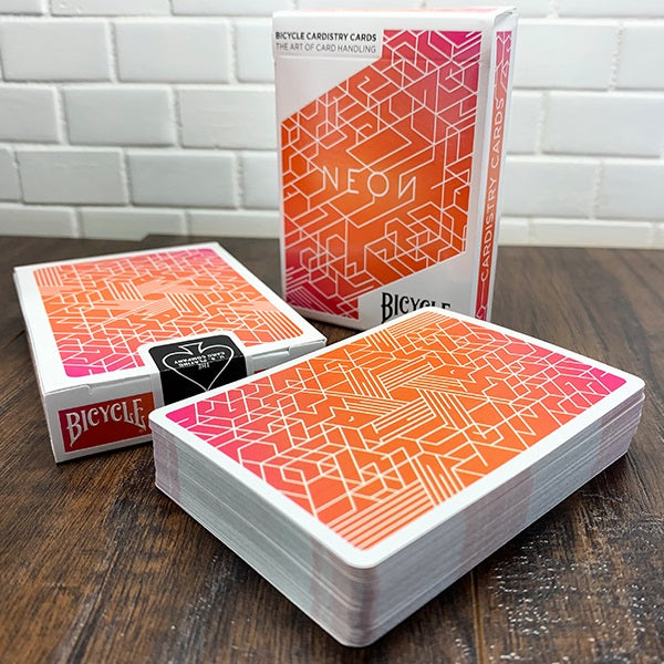 Bicycle Orange Bump Neon Cardistry Playing Cards
