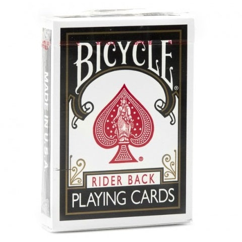 Bicycle Rider Back (BLACK) Deck