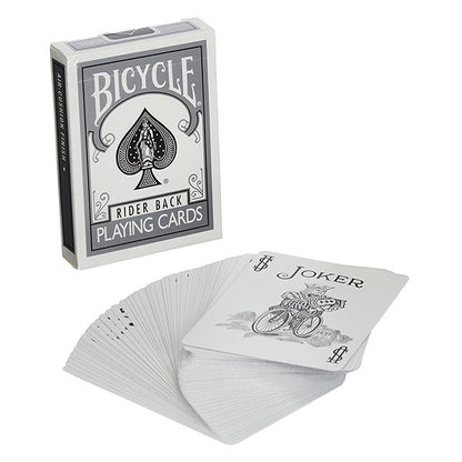Bicycle Rider Back (SILVER) Deck