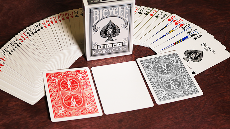 Bicycle Rider Back (SILVER) Deck