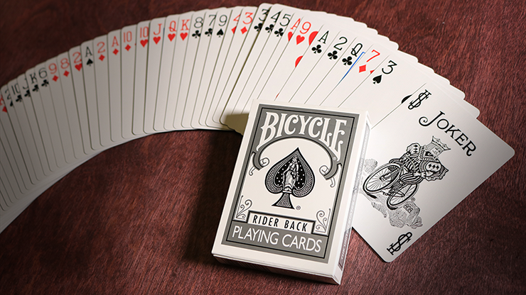 Bicycle Rider Back (SILVER) Deck