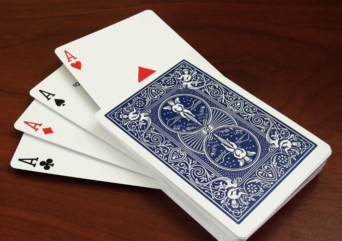 Bicycle Stripper BLUE Trick Deck