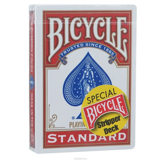 Bicycle Stripper RED Trick Deck