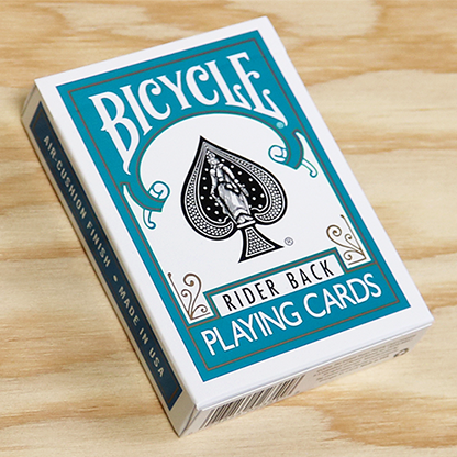 Bicycle Rider Back (TURQUOISE) Deck