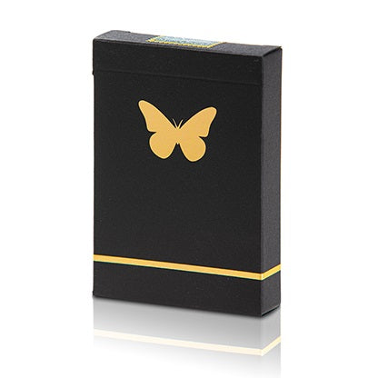 Butterfly Playing Cards Marked (Black and Gold) by Ondrej Psenicka