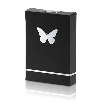 Butterfly Playing Cards Marked (Black and Silver) by Ondrej Psenicka