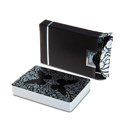 Butterfly Playing Cards Marked (Black and Silver) by Ondrej Psenicka