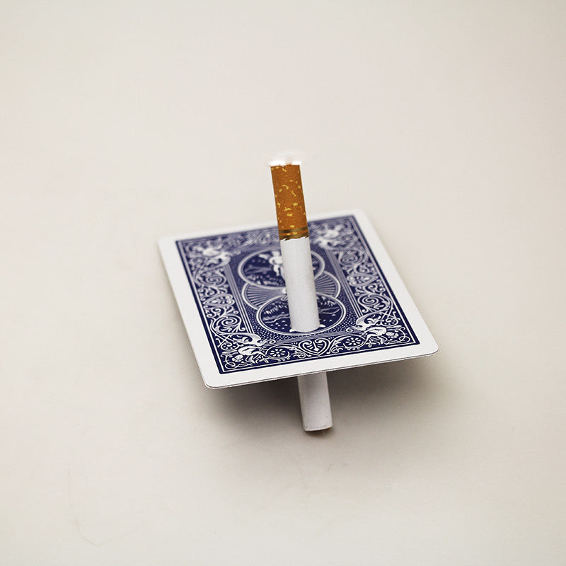 Cigarette Through Card - Blue