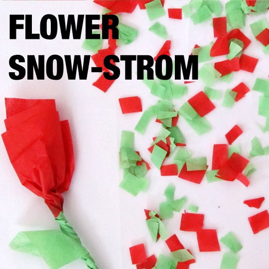 Flower Snow Storm in China (Red & Green)